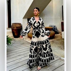 Zara belted floral dress from Limited edition collection